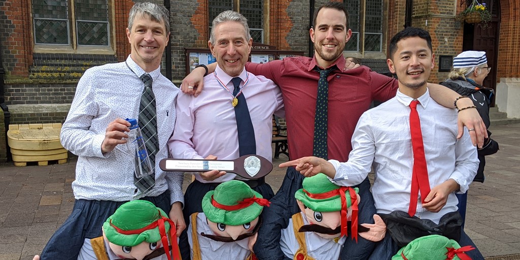 Supporting Newbury Charity Pancake Race